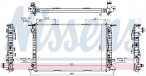 NISSENS 60318 Hűtőradiátor AUDI A4 / A4 ALLROAD / A5 / Q5 / S4 / S5 / SQ5