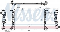 NISSENS 60322 Hűtőradiátor AUDI A5 / RS4 / RS5 / S5