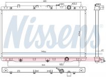 NISSENS 606443 Hűtőradiátor HONDA CR-V