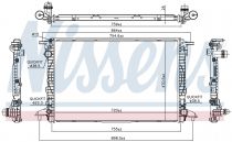 NISSENS 606462 Hűtőradiátor AUDI A4 / A5 / A6 / A8 / Q7 / S4 / S5 / S6 / S8