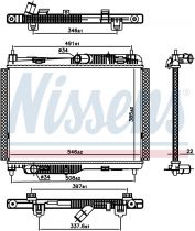 NISSENS 606662 Hűtőradiátor FORD ECO SPORT / FIESTA VII