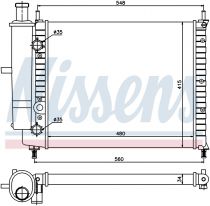 NISSENS 61788 Hűtőradiátor FIAT BRAVA / BRAVO I / MAREA