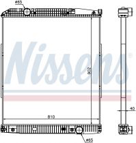 NISSENS 626530 Hűtőradiátor MERCEDES ACTROS MP1 / ACTROS MP2/MP3