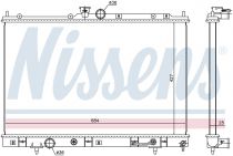 NISSENS 628973 Hűtőradiátor MITSUBISHI OUTLANDER