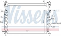 NISSENS 63013A Hűtőradiátor OPEL VECTRA B