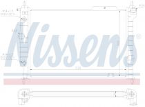 NISSENS 63061 Hűtőradiátor OPEL ASTRA F