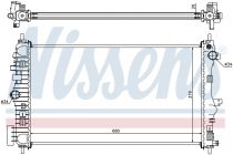 NISSENS 630714 Hűtőradiátor OPEL INSIGNIA A
