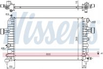 NISSENS 630744 Hűtőradiátor OPEL ASTRA H / ZAFIRA B