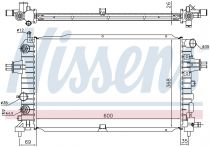 NISSENS 630768 Hűtőradiátor OPEL ASTRA H / ZAFIRA B