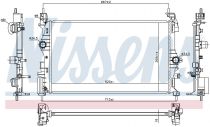 NISSENS 630786 Hűtőradiátor OPEL ADAM / CORSA E