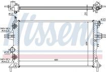 NISSENS 632461 Hűtőradiátor OPEL ASTRA G / ZAFIRA A