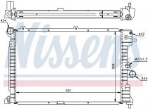 NISSENS 63289A Hűtőradiátor OPEL VECTRA A