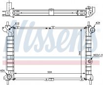 NISSENS 63291A Hűtőradiátor OPEL ASTRA F