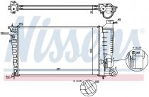 NISSENS 63574A Hűtőradiátor