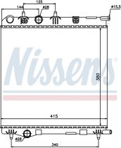 NISSENS 636002 Hűtőradiátor