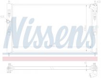 NISSENS 636034 Hűtőradiátor MITSUBISHI ASX