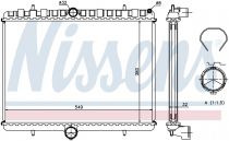NISSENS 63621A Hűtőradiátor FIAT SCUDO / ULYSSE