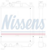 NISSENS 64183 Hűtőradiátor SUZUKI SWIFT II