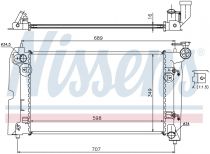 NISSENS 646321 Hűtőradiátor TOYOTA COROLLA / COROLLA VERSO