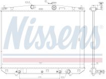 NISSENS 646923 Hűtőradiátor TOYOTA HIGHLANDER / KLUGER