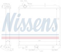 NISSENS 646929 Hűtőradiátor TOYOTA DYNA 150