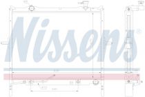 NISSENS 66772 Hűtőradiátor KIA SORENTO I