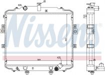 NISSENS 66996 Hűtőradiátor HYUNDAI H-100 / H-100 PORTER