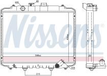 NISSENS 67015 Hűtőradiátor HYUNDAI GRACE IV / H-100 MINI BUS / H-100 PORTER