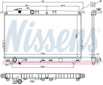 NISSENS 67026 Hűtőradiátor HYUNDAI AZERA III / GRANDEUR III / SONATA IV