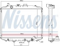 NISSENS 67034 Hűtőradiátor MITSUBISHI DELICA / L 300