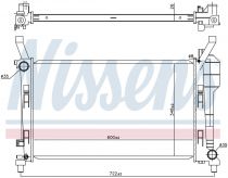 NISSENS 67106 Hűtőradiátor MERCEDES A-osztu00e1ly / B-osztu00e1ly