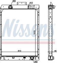 NISSENS 67165 Hűtőradiátor MERCEDES CITARO / CONECTO / TOURISMO