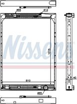 NISSENS 67169 Hűtőradiátor MERCEDES TOURO / TRAVEGO