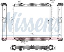 NISSENS 67178 Hűtőradiátor MERCEDES ACTROS MP4 / ANTOS / AROCS