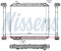 NISSENS 671780 Hűtőradiátor MERCEDES ACTROS MP4 / ANTOS / AROCS