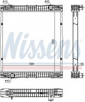 NISSENS 67184 Hűtőradiátor MERCEDES CITARO