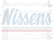 NISSENS 67187 Hűtőradiátor MERCEDES A-osztu00e1ly / B-osztu00e1ly / CLA-osztu00e1ly / GLA-osztu00e1ly