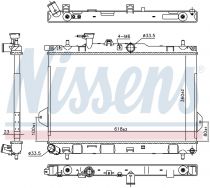 NISSENS 67481 Hűtőradiátor HYUNDAI MATRIX
