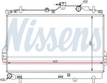 NISSENS 67484 Hűtőradiátor HYUNDAI MATRIX