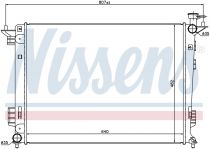 NISSENS 67515 Hűtőradiátor HYUNDAI ix35