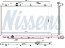 NISSENS 681378 Hűtőradiátor HONDA CR-V