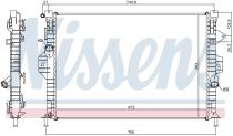 NISSENS 69253 Hűtőradiátor FORD KUGA