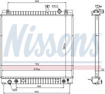 NISSENS 69484 Hűtőradiátor NISSAN ARMADA / PATHFINDER / TITAN