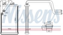 NISSENS 707074 Hőcserélő