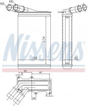 NISSENS 71147 Hőcserélő