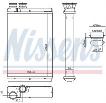 NISSENS 71158 Hőcserélő