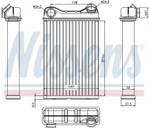 NISSENS 71445 Hőcserélő FIAT PUNTO II