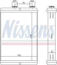 NISSENS 71451 Hőcserélő FIAT DOBLO / IDEA / PUNTO II