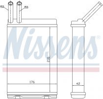 NISSENS 73642 Hőcserélő VOLVO 940 / 960 / S90 / V90