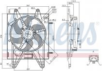 NISSENS 85166 Hűtőventillátor FIAT BRAVA / BRAVO I / MAREA